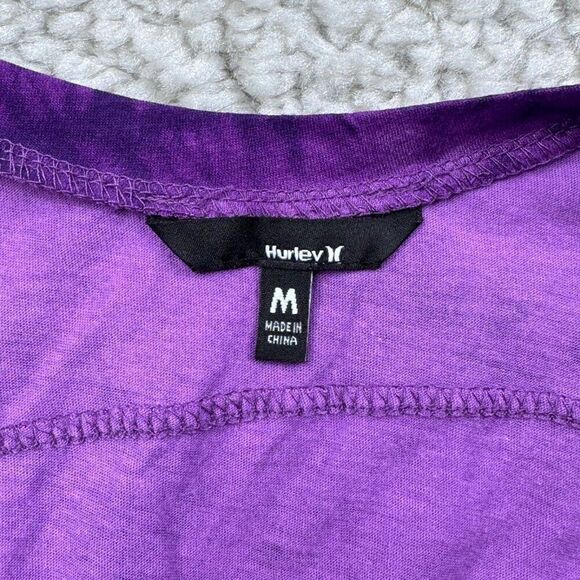 Hurley Ginger Skull Cut Out Tank Purple NEW - Picture 5 of 10